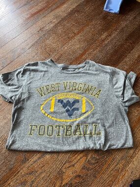 West Virginia Football Graphic Tee - Gray & Gold